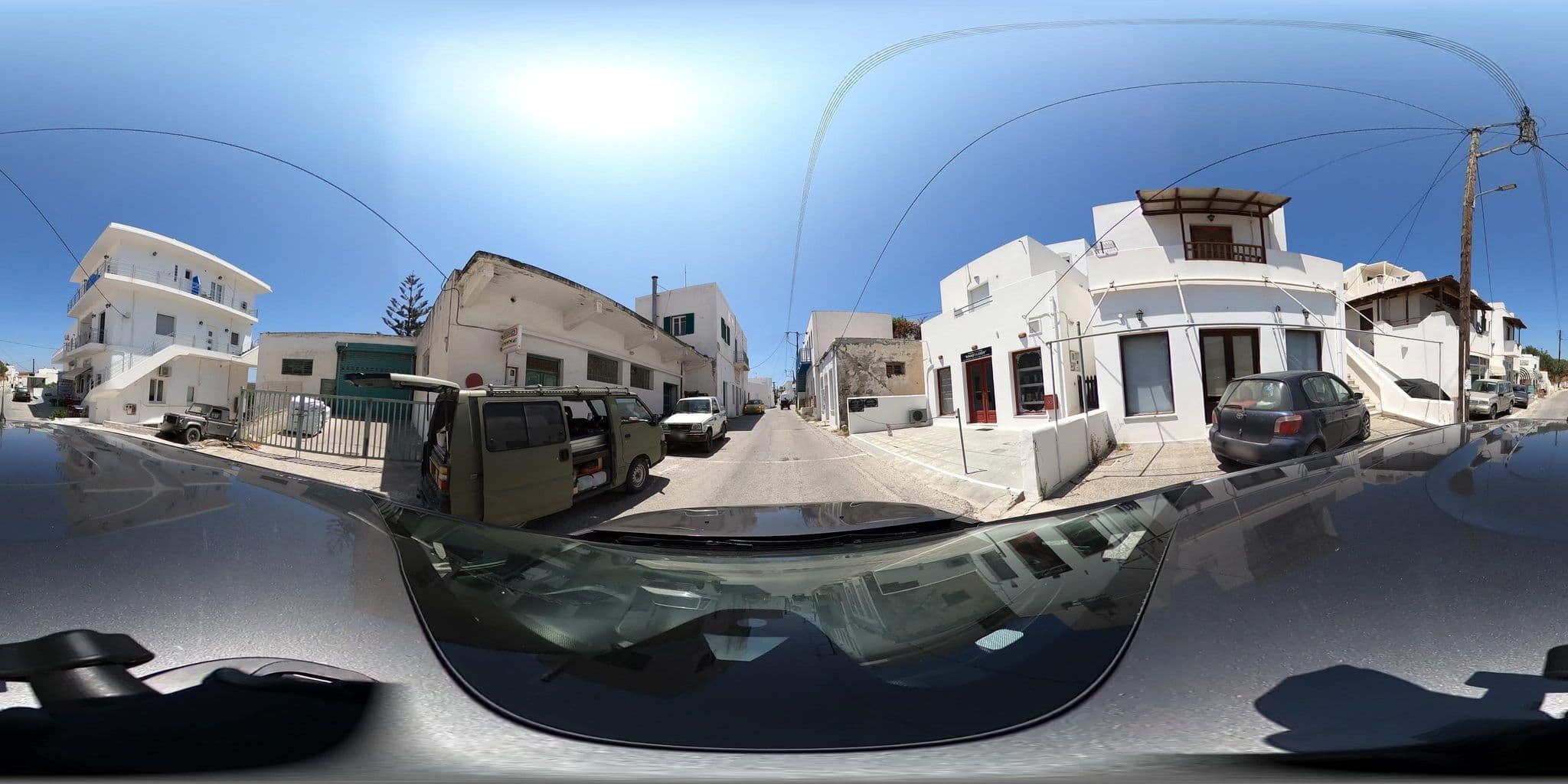 Street view near Petrinela Guesthouse & Sea Kayak, Adámas — © katagrafes (CC BY-SA · Mapillary)