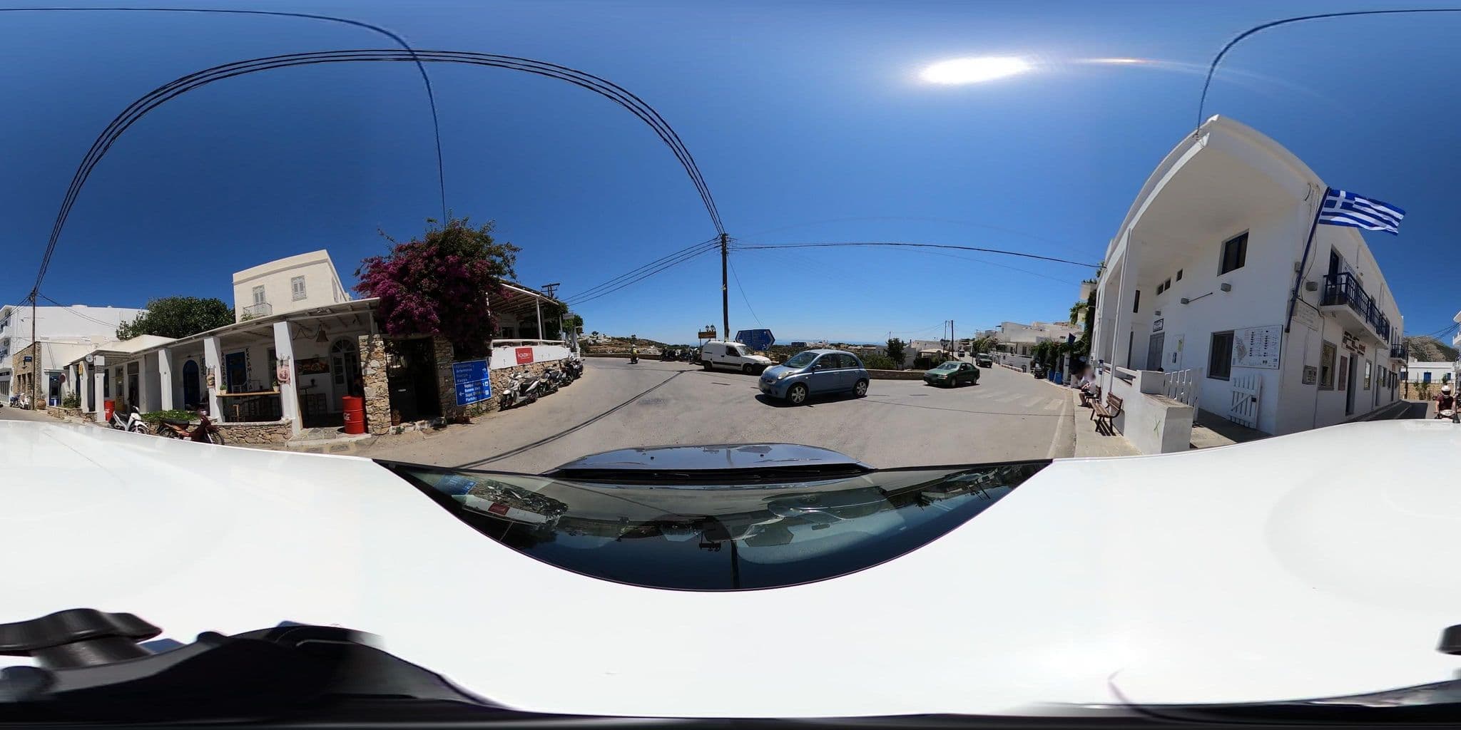 Street view near hotel Anthousa, Adámas — © katagrafes (CC BY-SA · Mapillary)