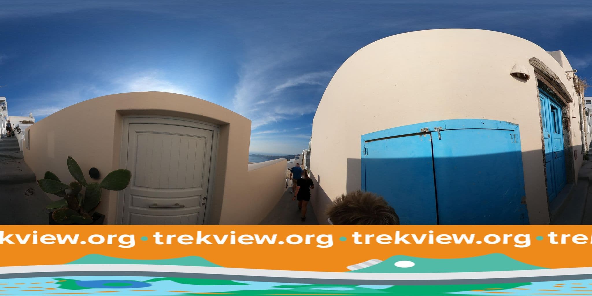 Street view near Παραδοσιακά Διαμερίσματα Σπηλιώτικα, Firá — © trekviewed (CC BY-SA · Mapillary)