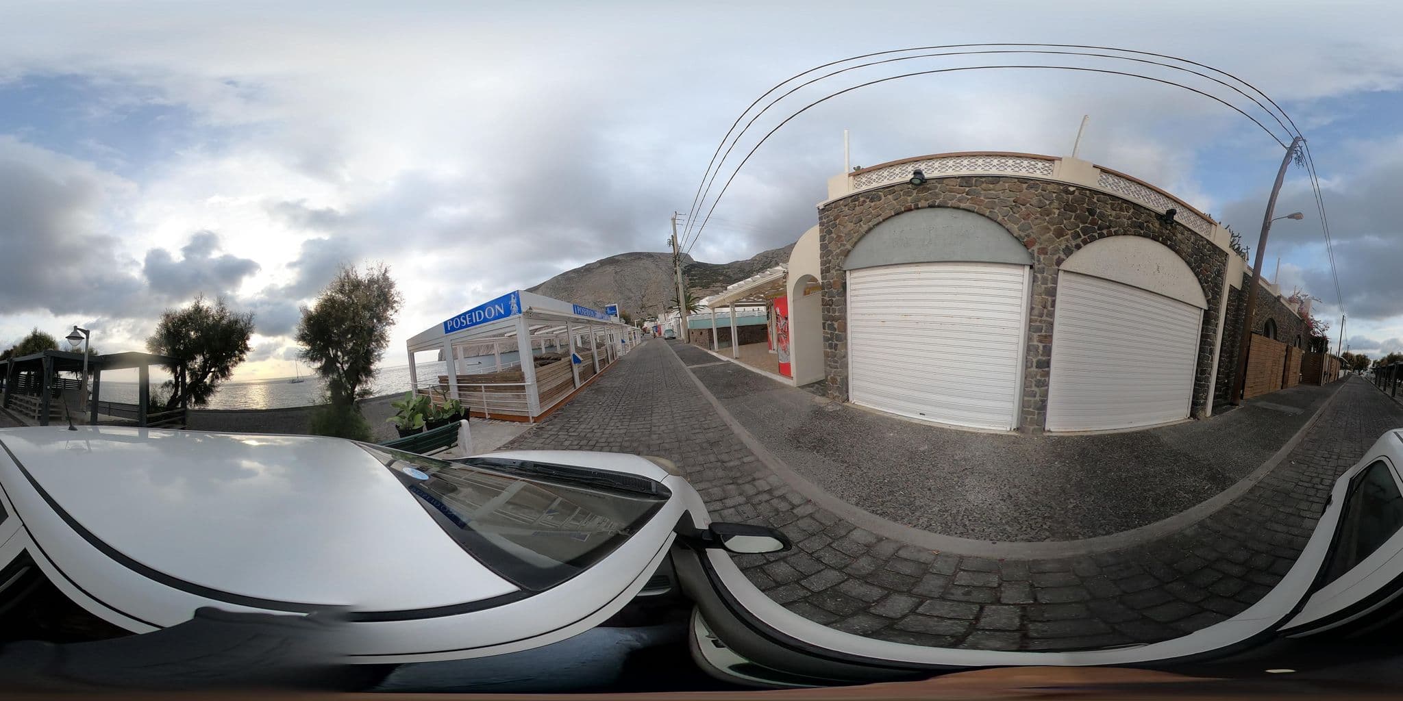 Street view near afroditi  pool, Emporeío — © efikour (CC BY-SA · Mapillary)