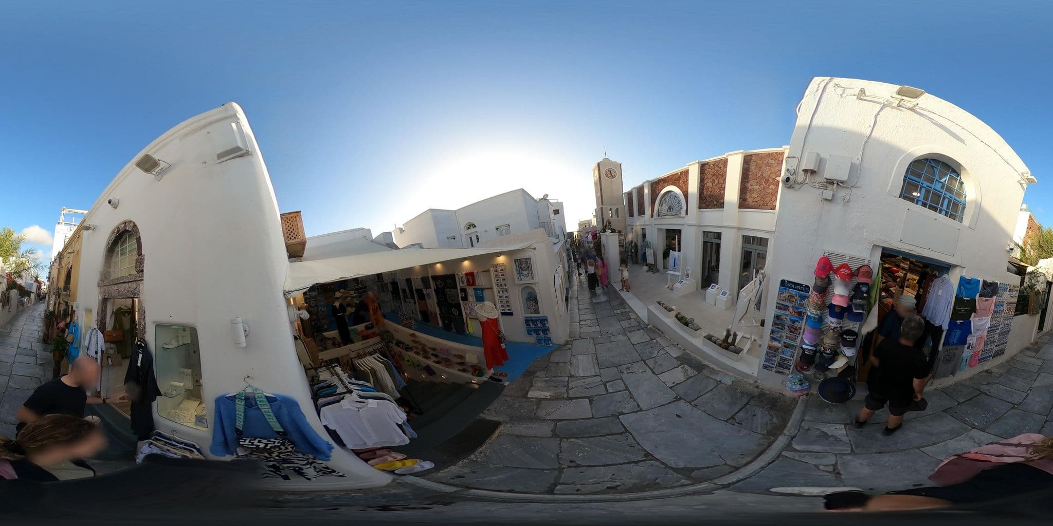 Street view near 1864 The Sea Captain's House, Oía — © efikour (CC BY-SA · Mapillary)