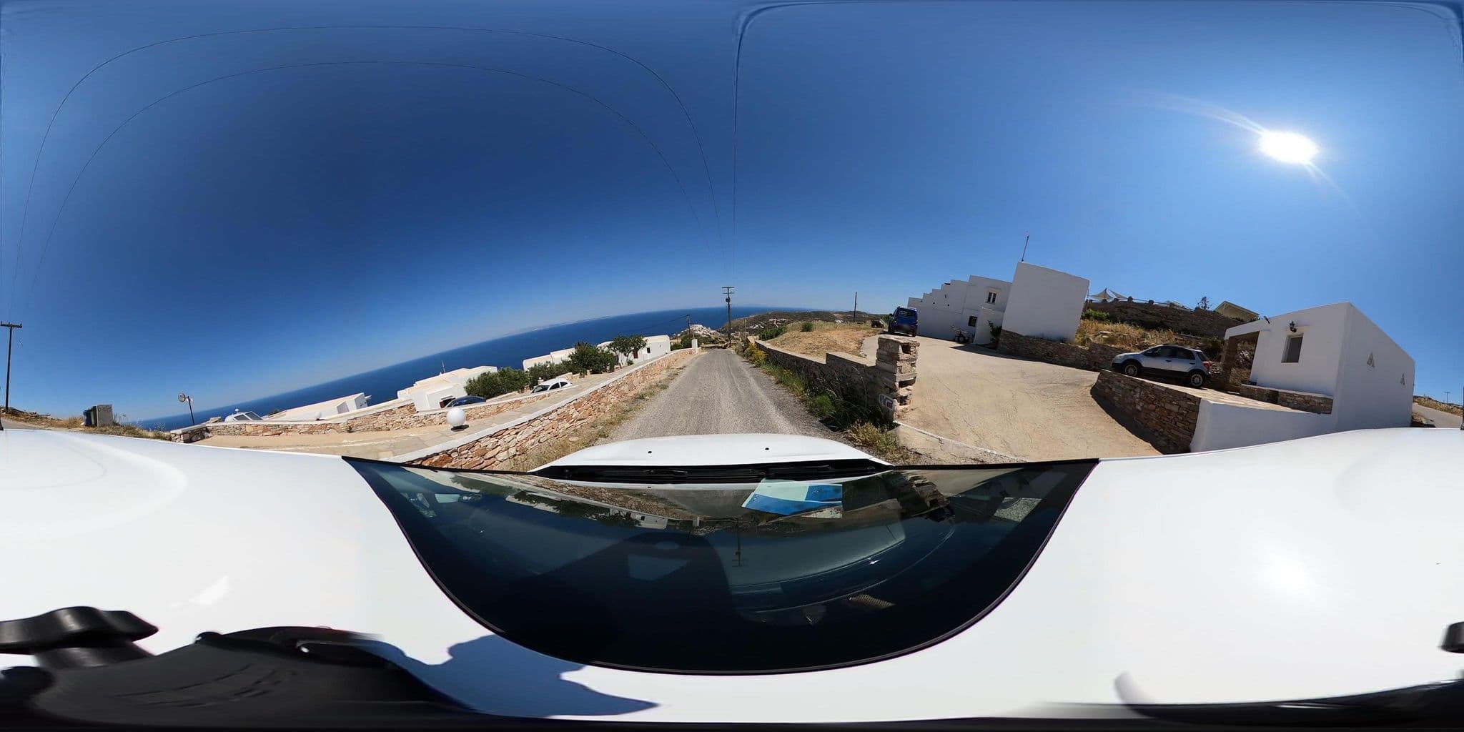 Street view near Windmill Bella Vista Hotel Sifnos, Adámas — © katagrafes (CC BY-SA · Mapillary)
