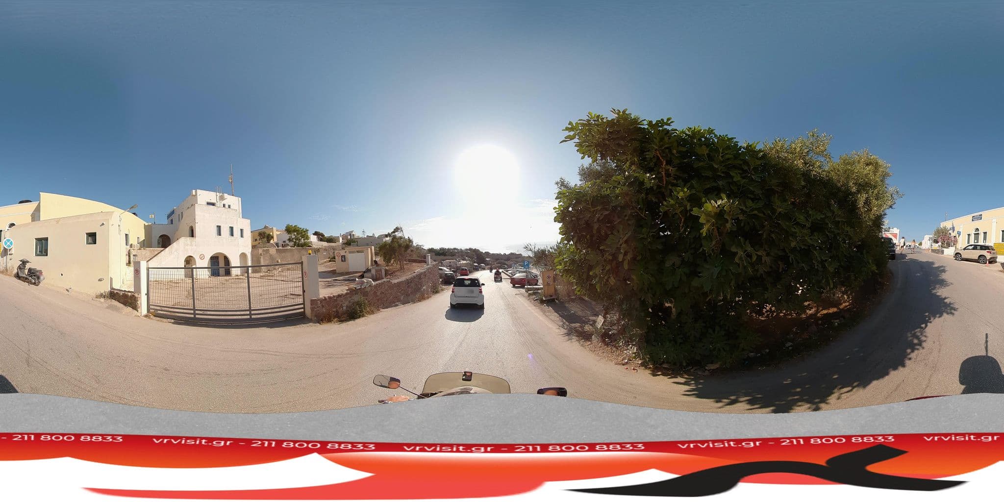 Street view near Hermes Cave House, Oía — © VRvisit (CC BY-SA · Mapillary)