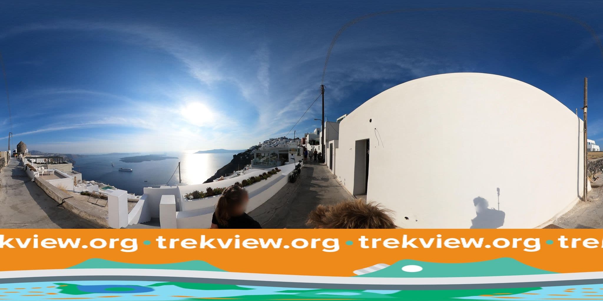Street view near Aliko Luxury Suites, Firá — © trekviewed (CC BY-SA · Mapillary)