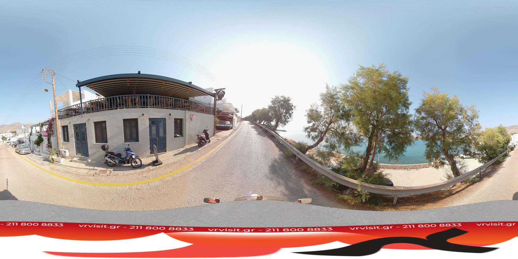 Street view near Agouros Rooms, Páros — © VRvisit (CC BY-SA · Mapillary)