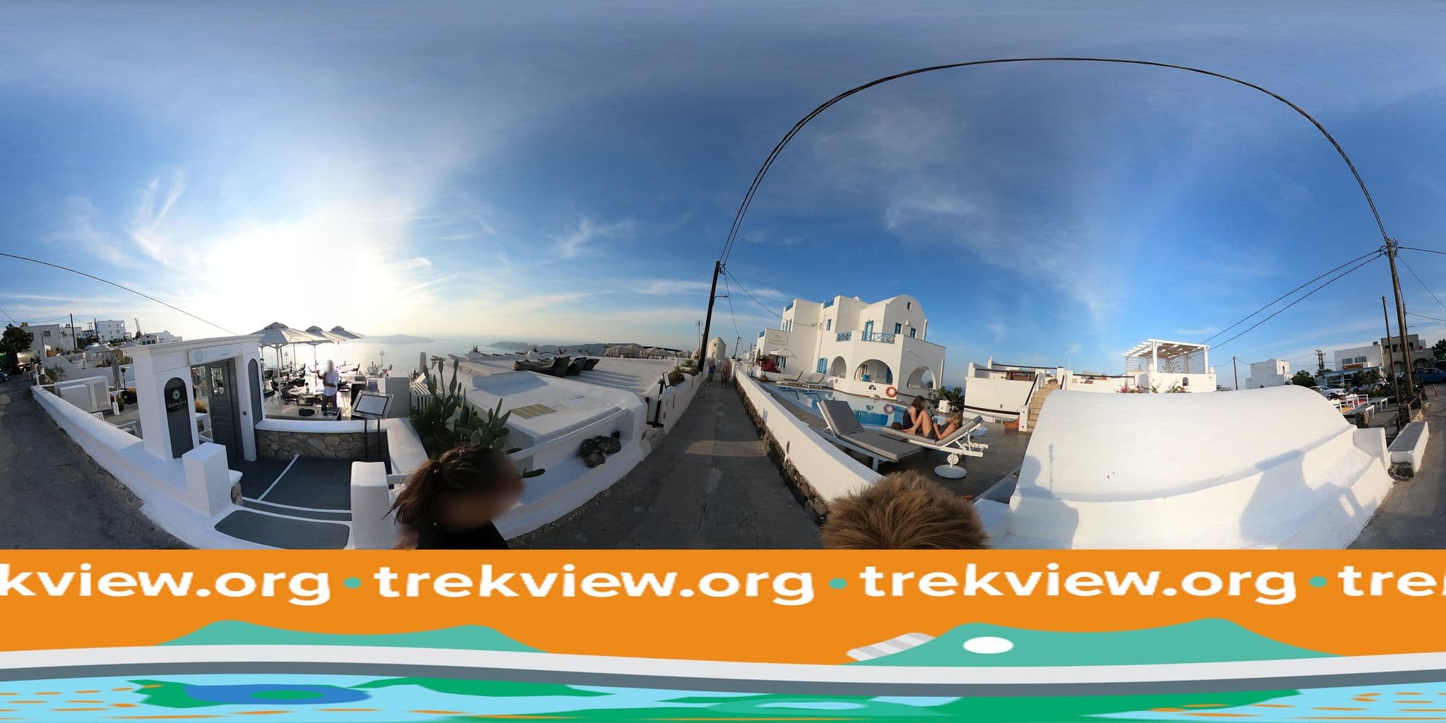 Street view near Ampelonas Studios & Maisonettes, Firá — © trekviewed (CC BY-SA · Mapillary)