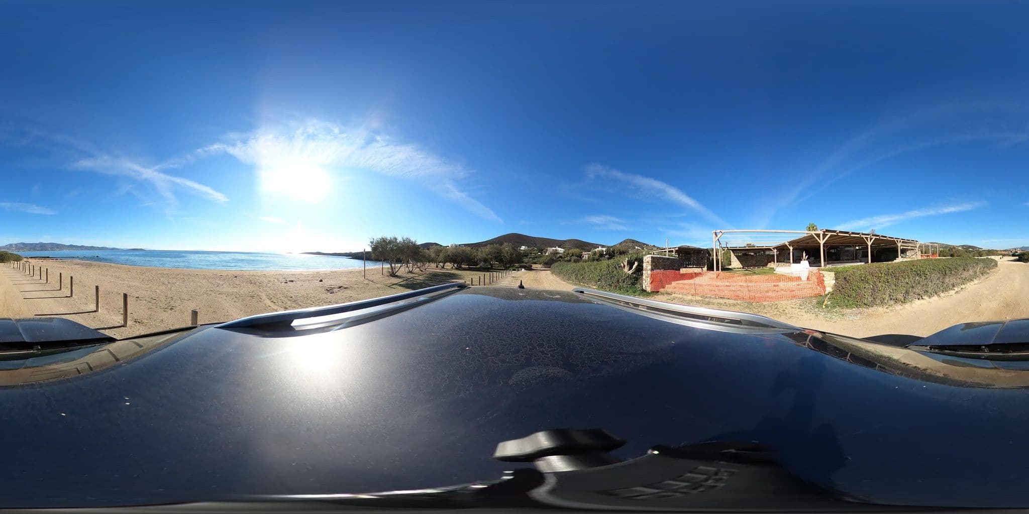 Street view near Soros Beach Sea-Food-Suites, Páros — © RoikosSA (CC BY-SA · Mapillary)