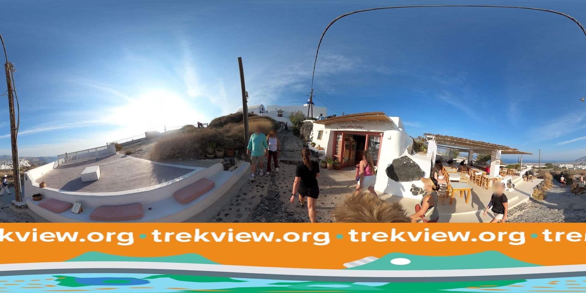 Street view near Dreams Luxury Suites, Firá — © trekviewed (CC BY-SA · Mapillary)