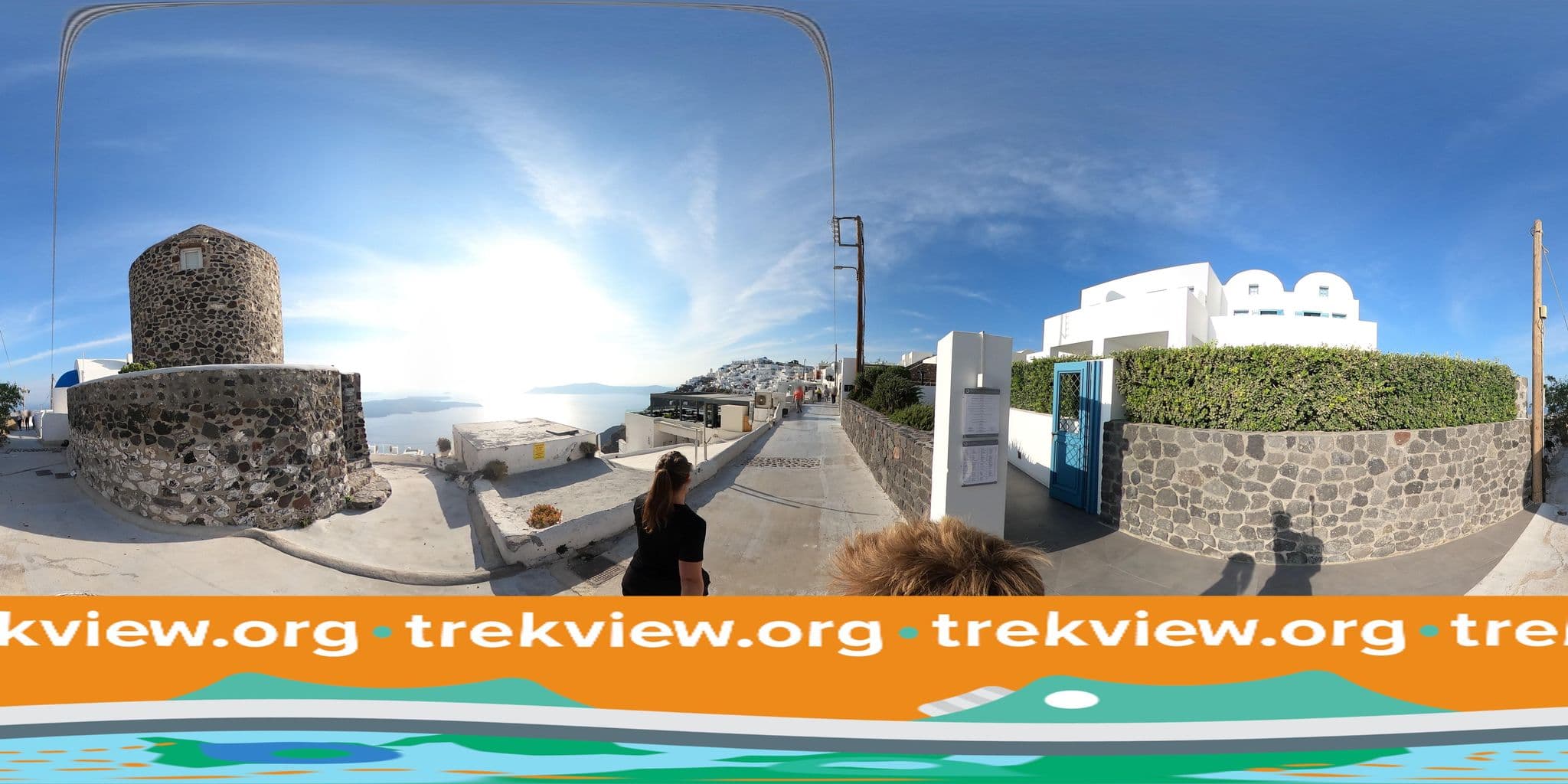 Street view near COCOON- The Well Being Suites, Firá — © trekviewed (CC BY-SA · Mapillary)