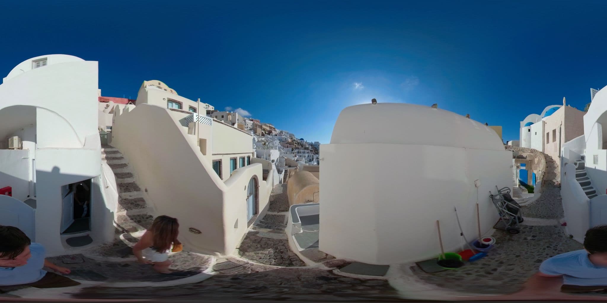 Street view near Helianthus Suites, Oía — © cookry (CC BY-SA · Mapillary)