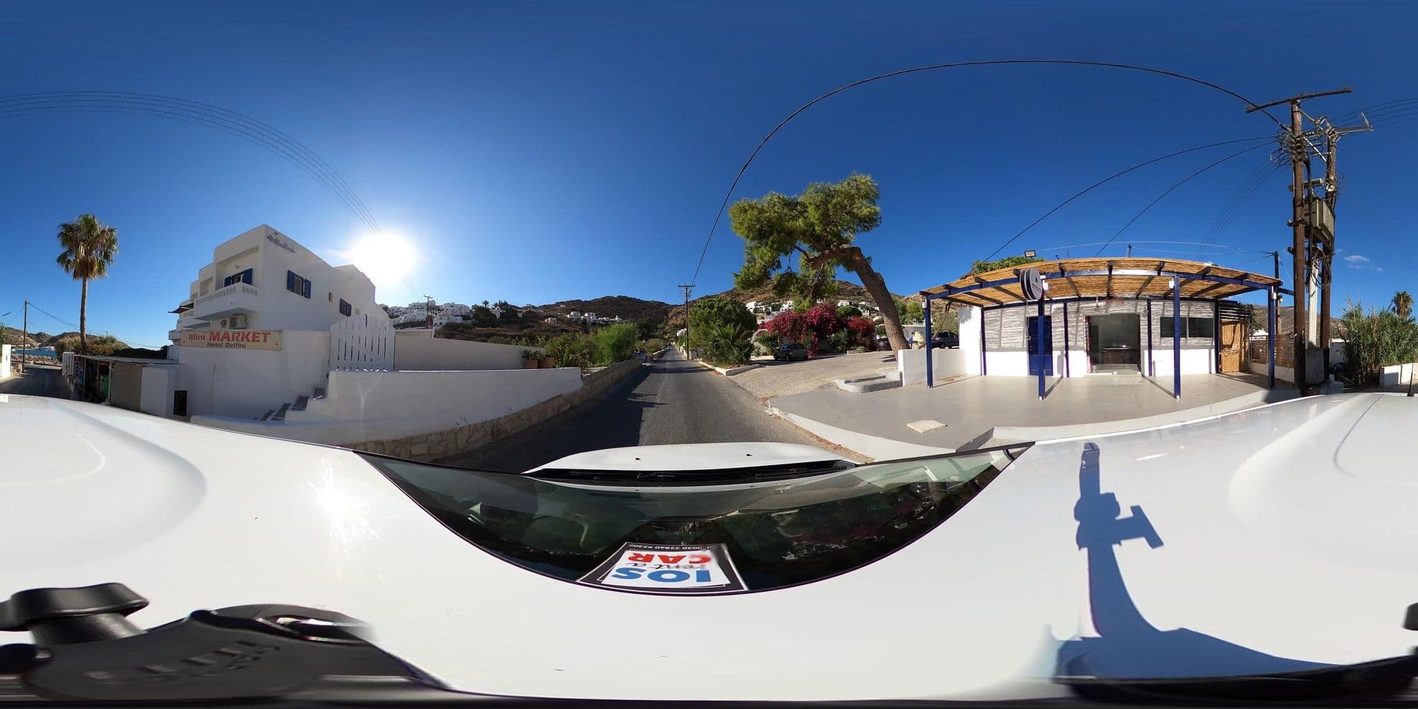Street view near Drakos Twins George, Íos — © Triantafyllos_F20 (CC BY-SA · Mapillary)