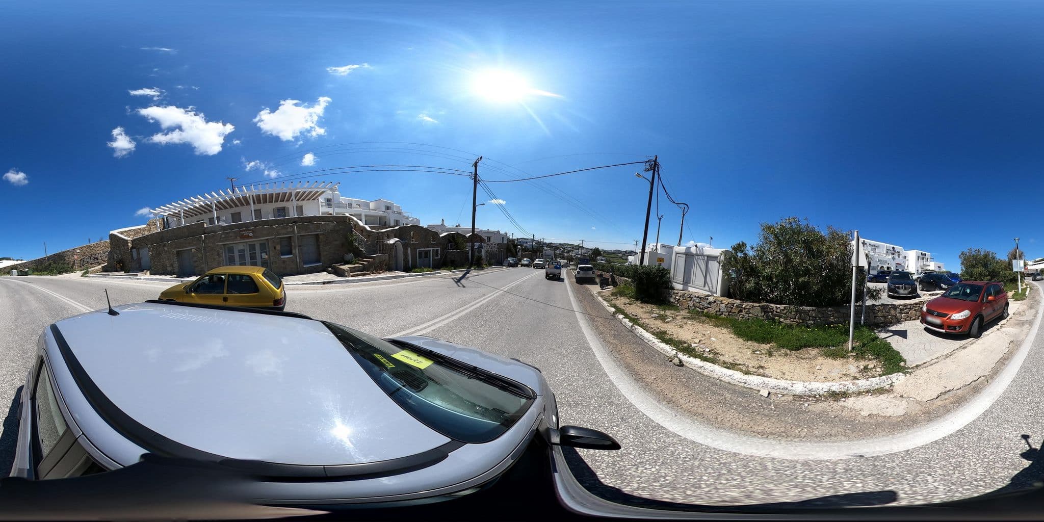 Street view near Paolas Town, Mykonos — © efikour (CC BY-SA · Mapillary)