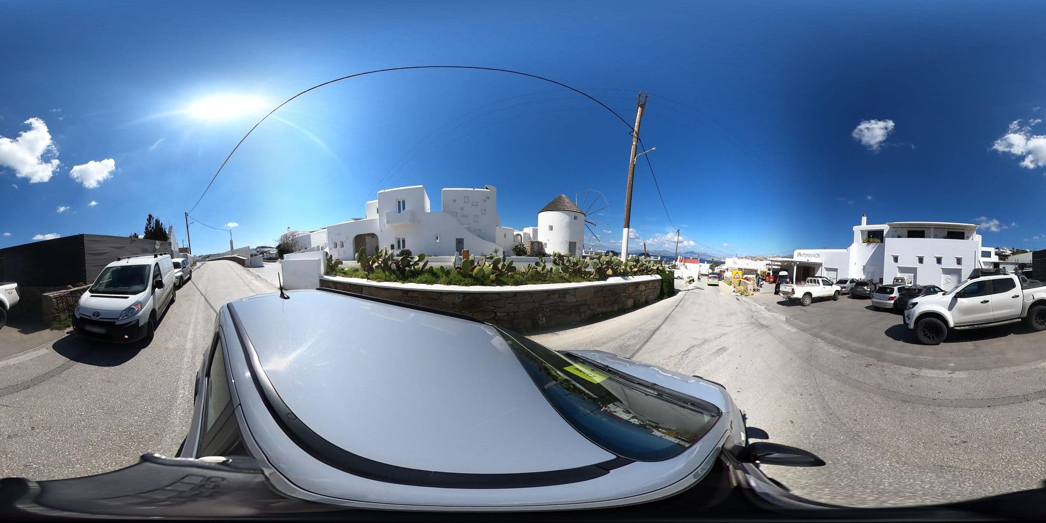 Street view near Angela's Rooms, Mykonos — © efikour (CC BY-SA · Mapillary)