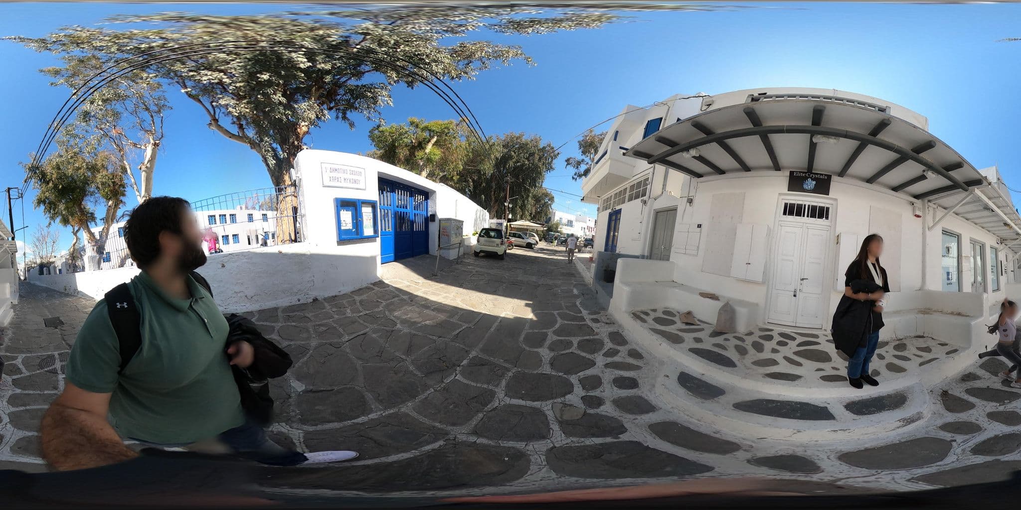 Street view near my paradise, Mykonos — © efikour (CC BY-SA · Mapillary)
