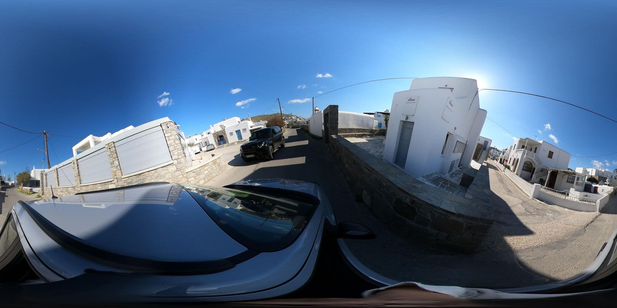 Street view near Twins Apartments Mykonos, Ornós — © efikour (CC BY-SA · Mapillary)