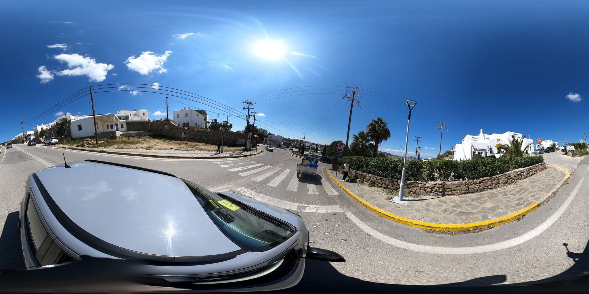 Street view near Tagoo Studios, Mykonos — © efikour (CC BY-SA · Mapillary)