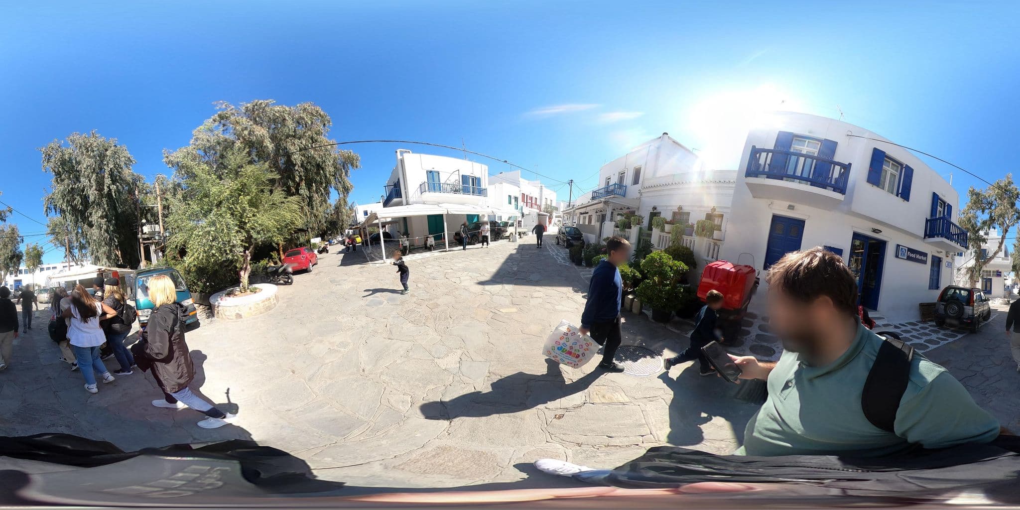 Street view near dimitra pansion, Mykonos — © efikour (CC BY-SA · Mapillary)