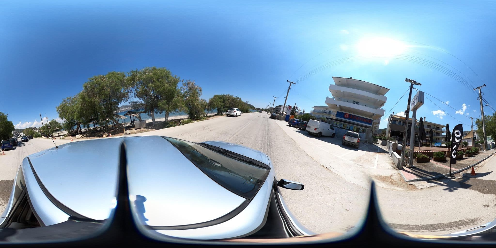 Street view near Lagoon, Limín Mesoyaías — © efikour (CC BY-SA · Mapillary)