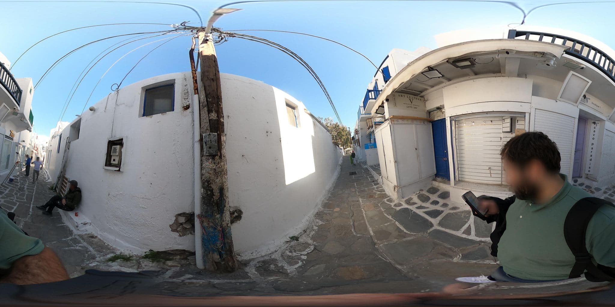 Street view near Kouneni's apartments, Mykonos — © efikour (CC BY-SA · Mapillary)