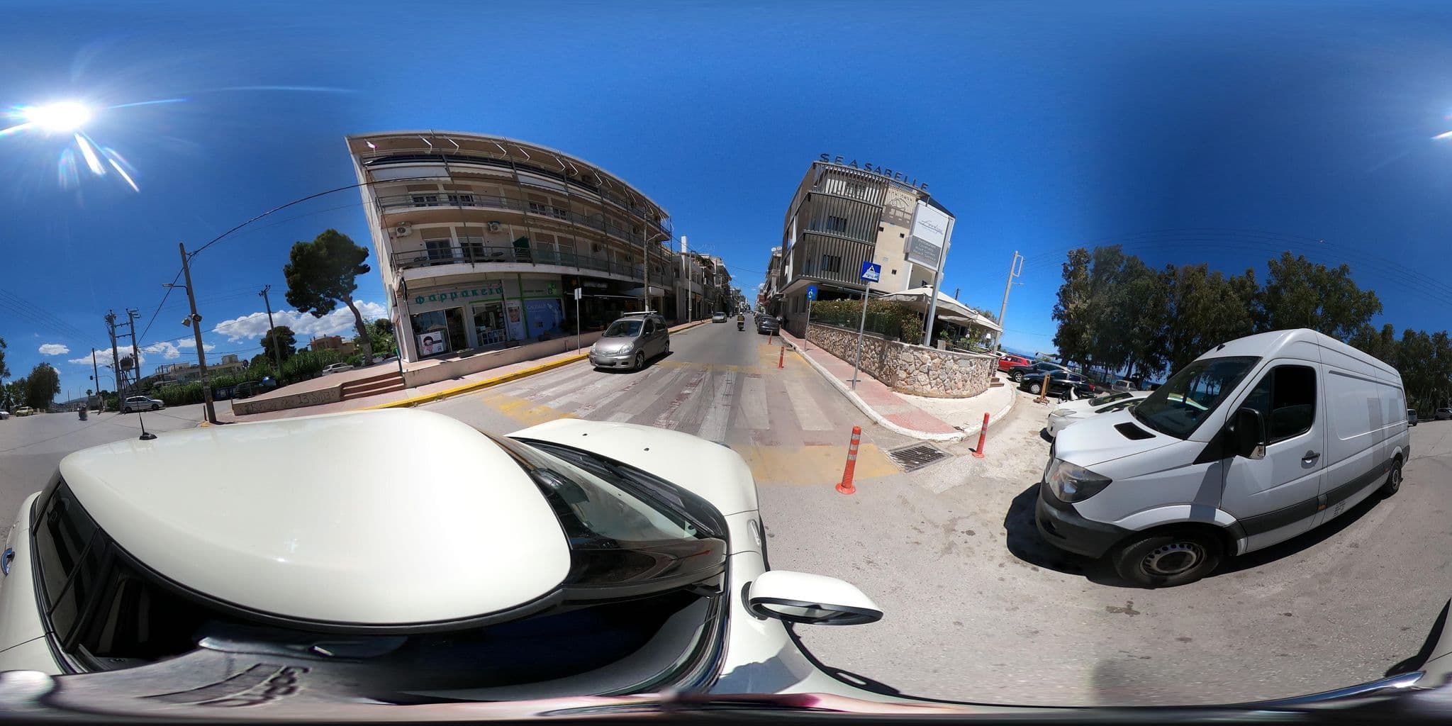 Street view near Beachfront Apartment Downtown, Artémida — © efikour (CC BY-SA · Mapillary)