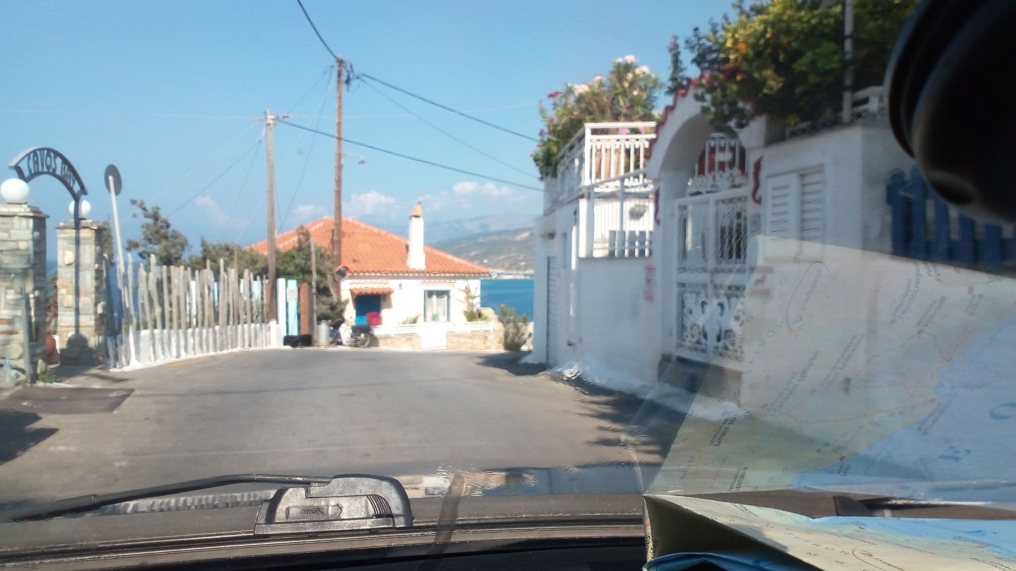 Street view near Pension Astahi, Agios Kirykos — © vaspag (CC BY-SA · Mapillary)