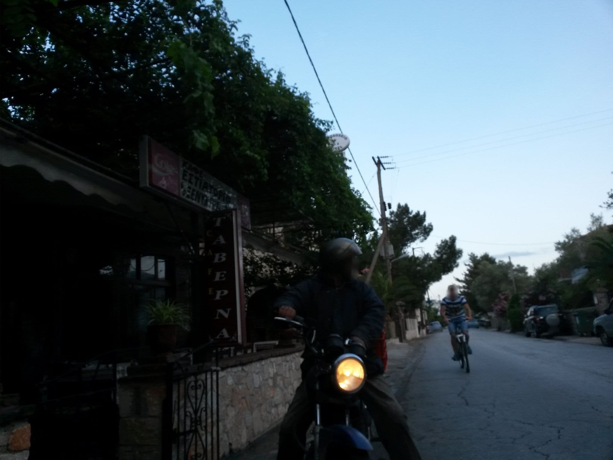 Street view near Blue star 2 hotel, Loutrópoli Thermís — © kay_d (CC BY-SA · Mapillary)