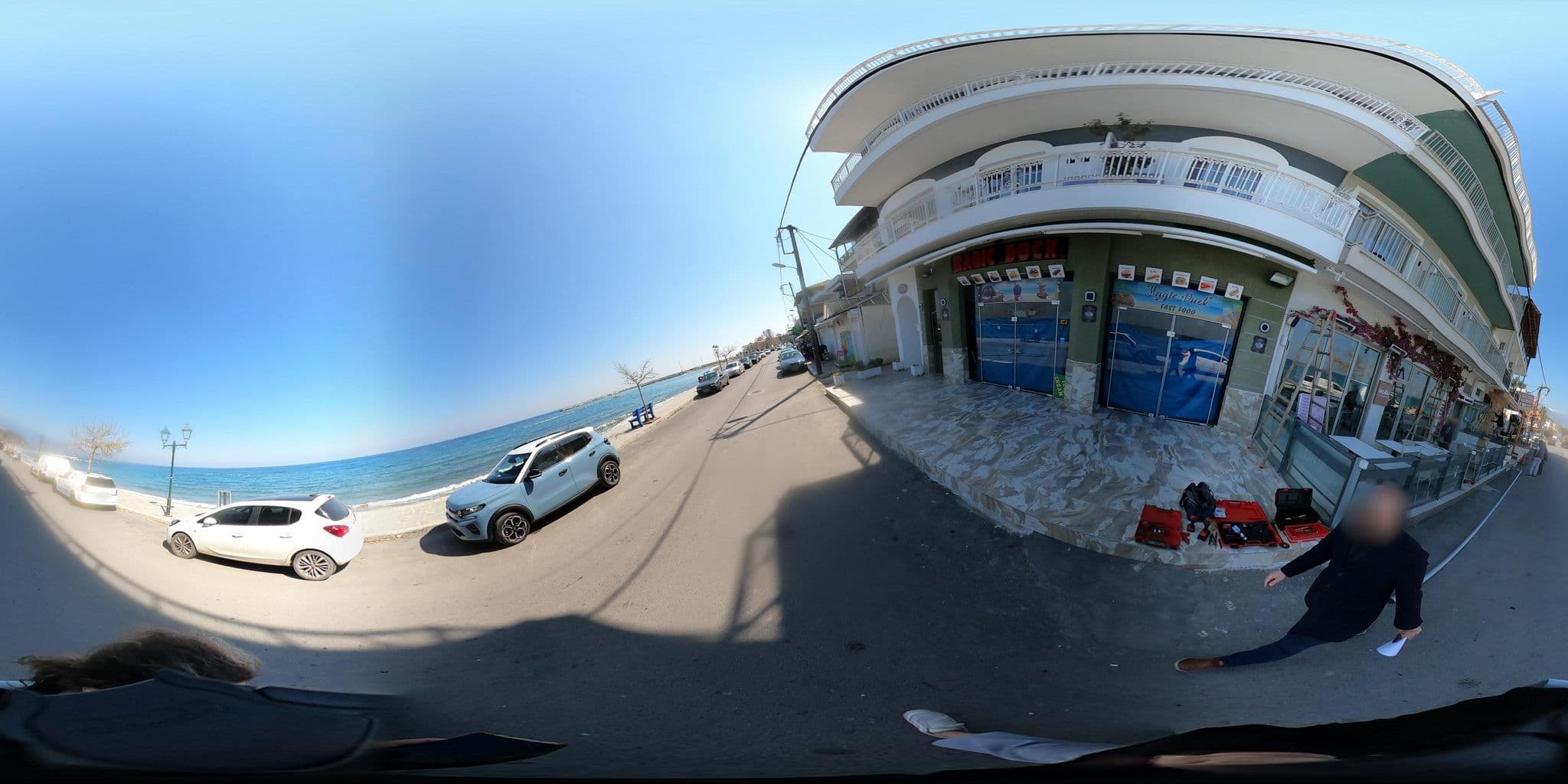 Street view near Hotel Zefiros, Aigáni — © efikour (CC BY-SA · Mapillary)