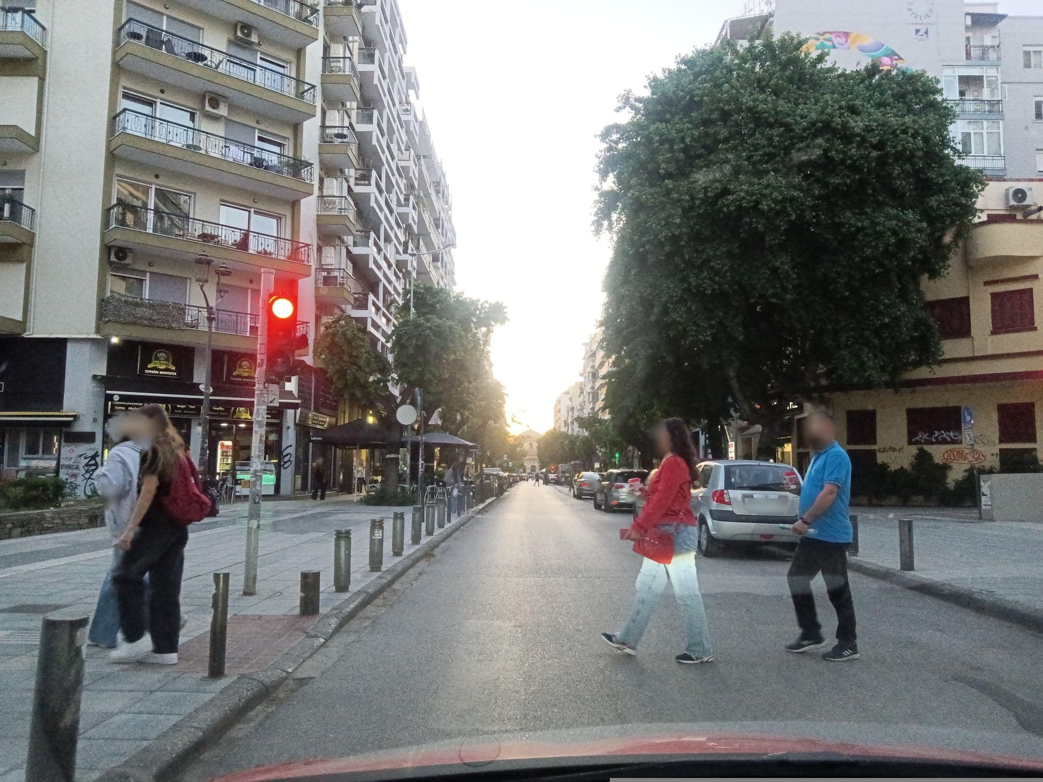 Street view near Dimitriou Gounari 38, Ágios Pávlos — © nglf (CC BY-SA · Mapillary)
