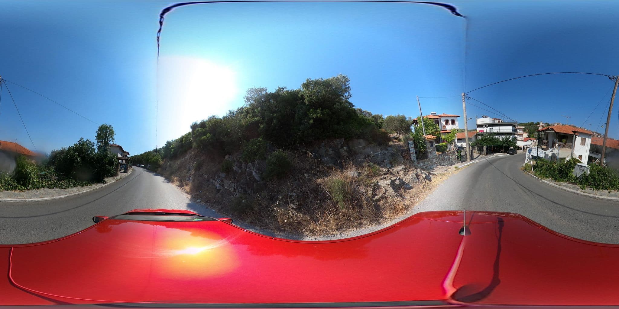 Street view near Elena Hotel, Megáli Panagía — © nglf (CC BY-SA · Mapillary)