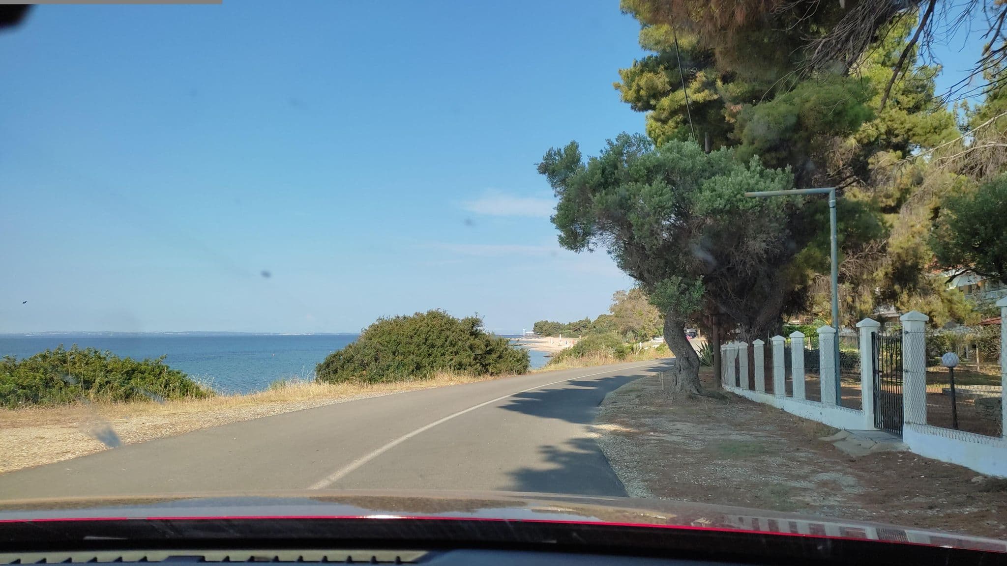 Street view near Blue Stratos, Níkiti — © neau (CC BY-SA · Mapillary)
