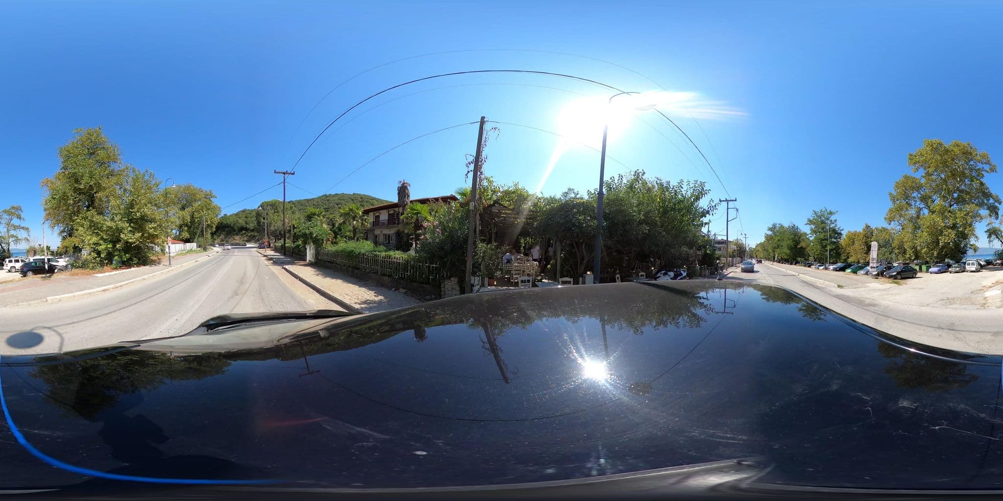 Street view near Stefanidis Apartments & Beach, Stavrós — © geraki (CC BY-SA · Mapillary)