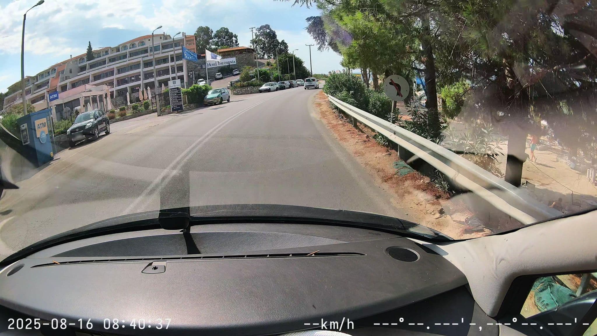 Street view near Coralli apartment's, Néa Róda — © sm4rk0 (CC BY-SA · Mapillary)