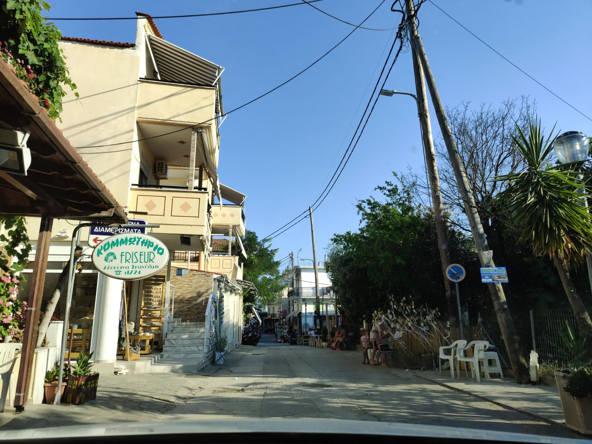 Street view near Koula studios, Limenária — © tr4sk (CC BY-SA · Mapillary)