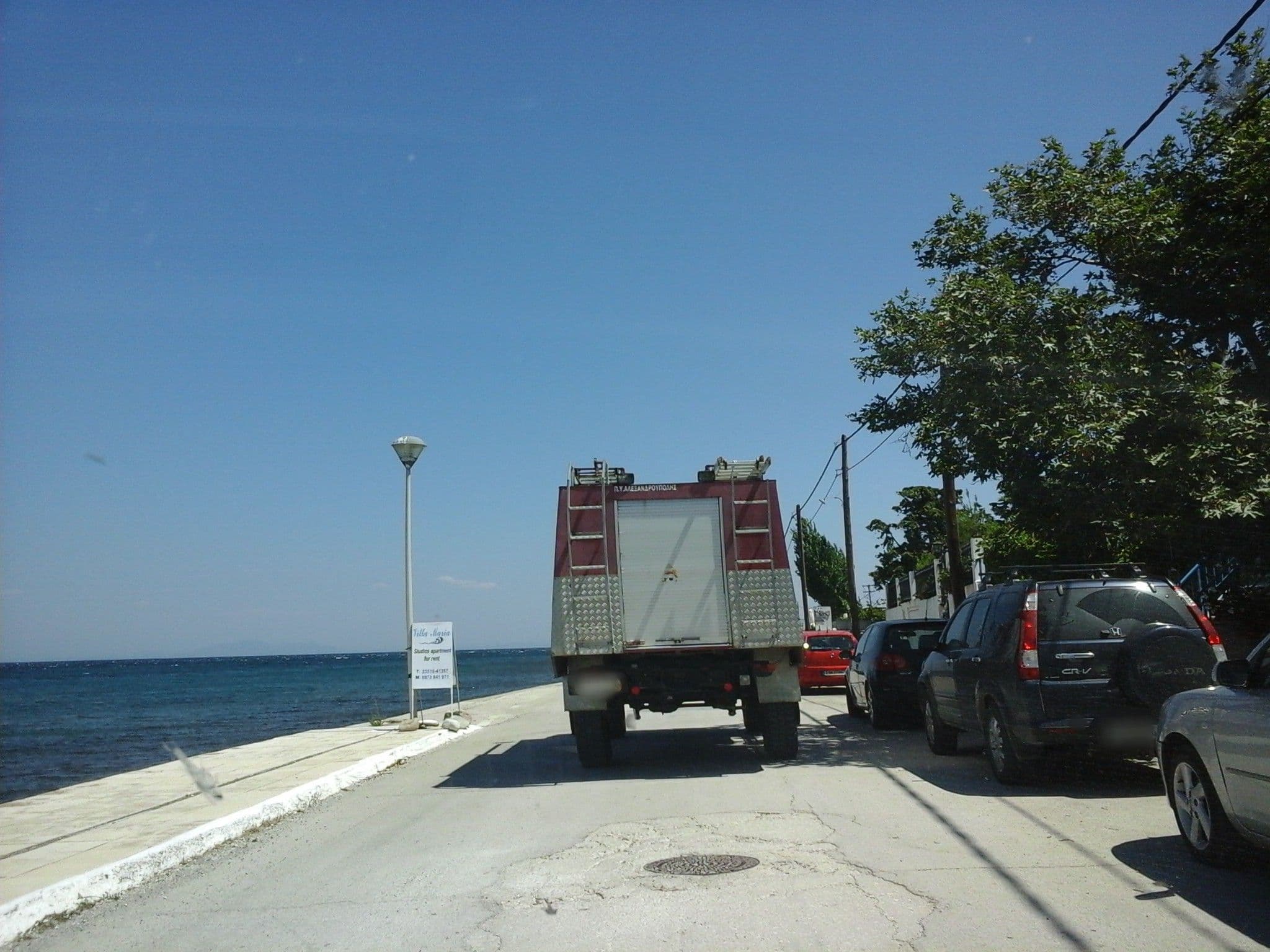 Street view near Villa Maria, Kamariótissa — © robot8a (CC BY-SA · Mapillary)