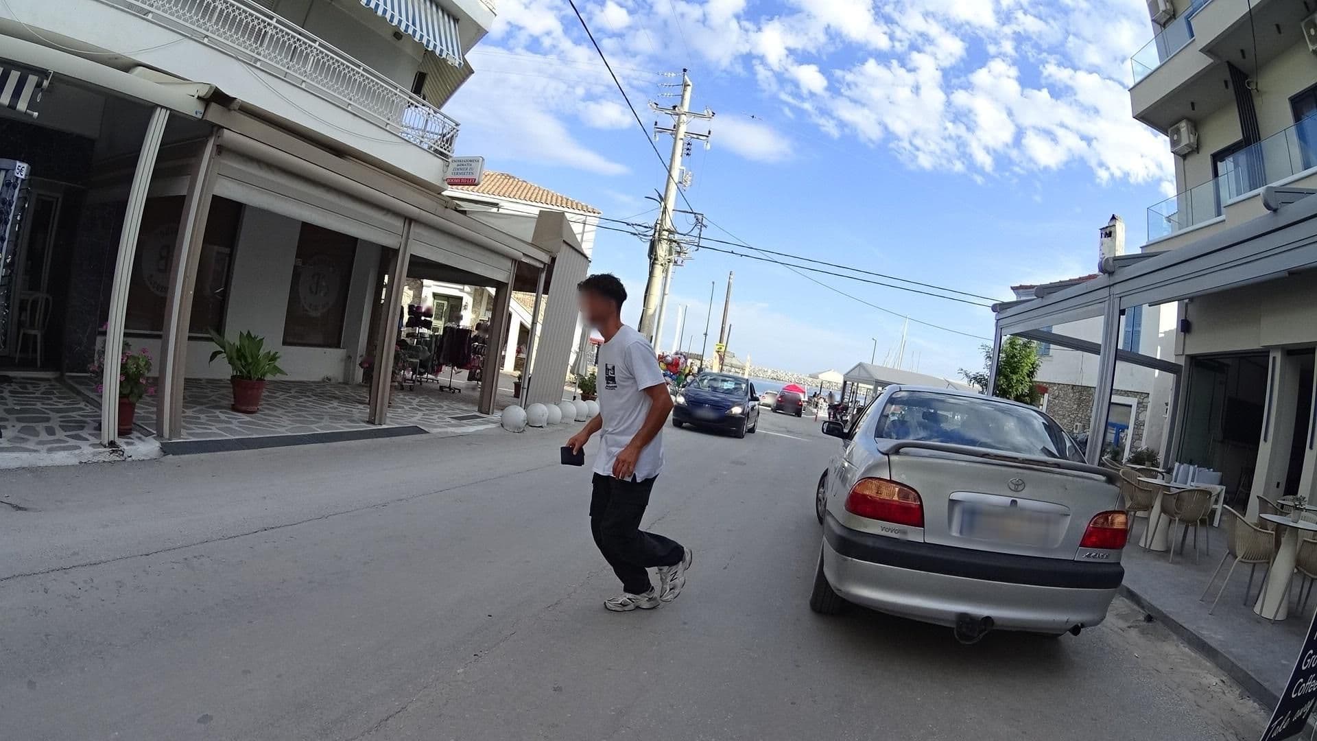 Street view near George Hotel Limenaria Thassos, Limenária — © batvanyu (CC BY-SA · Mapillary)