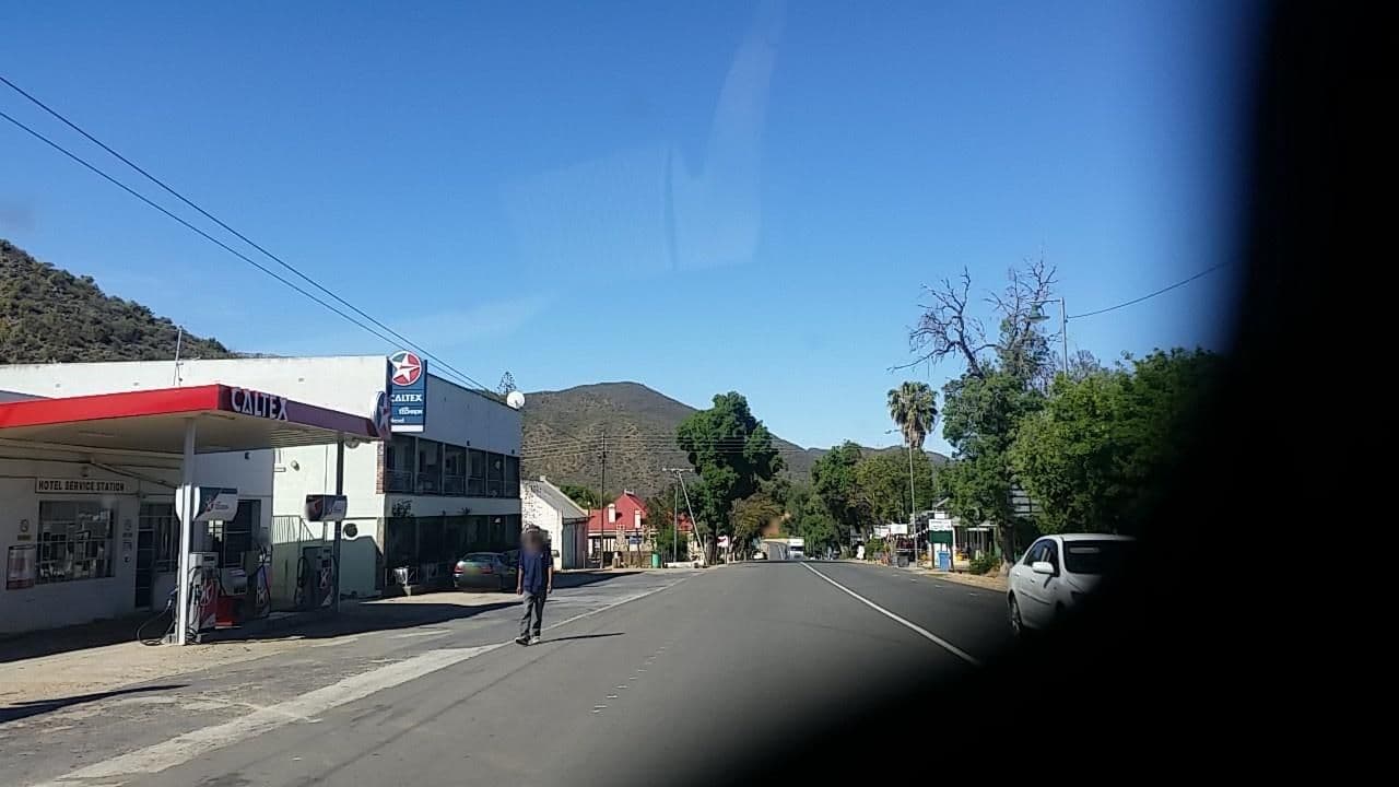 Street view near Stompdrift Dam Water Resort, De Rust — © patrick_dalais (CC BY-SA · Mapillary)