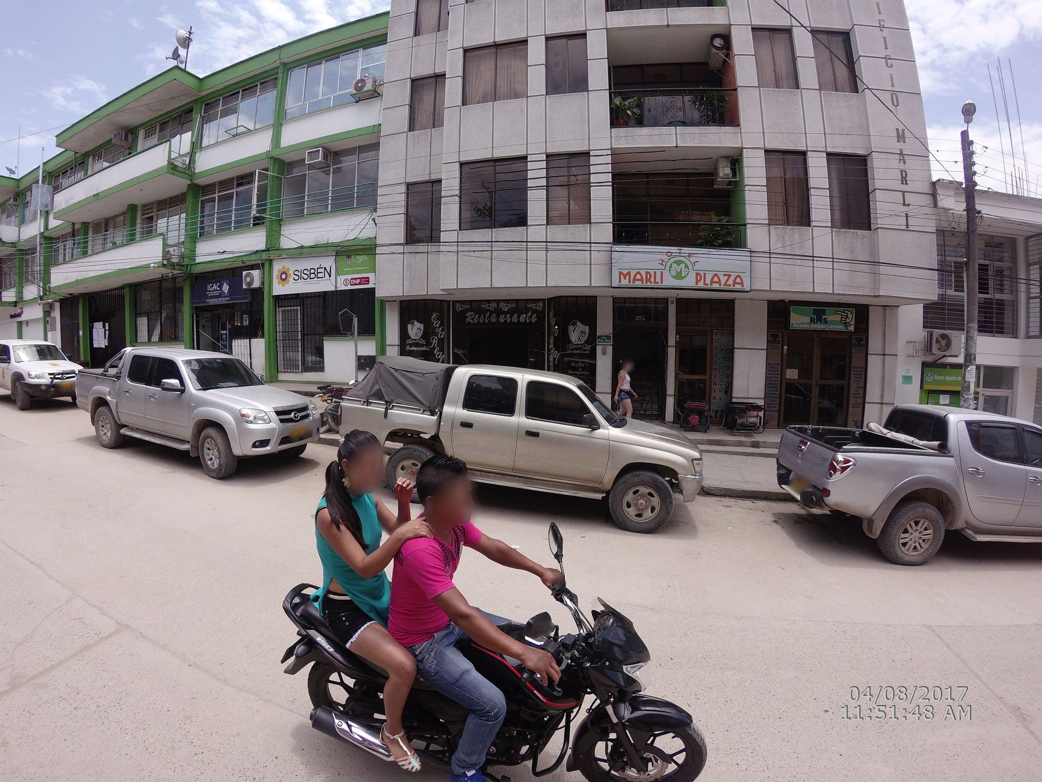 Street view near Hotel Marli Plaza, Mocoa — © umhcolombia (CC BY-SA · Mapillary)