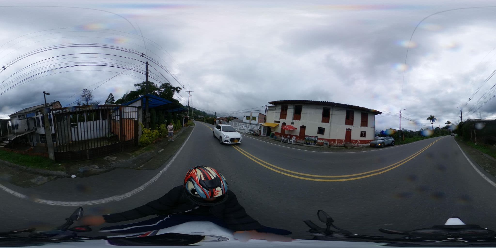 Street view near Hostal Macondo - Hostel, Villamaría — © masora (CC BY-SA · Mapillary)