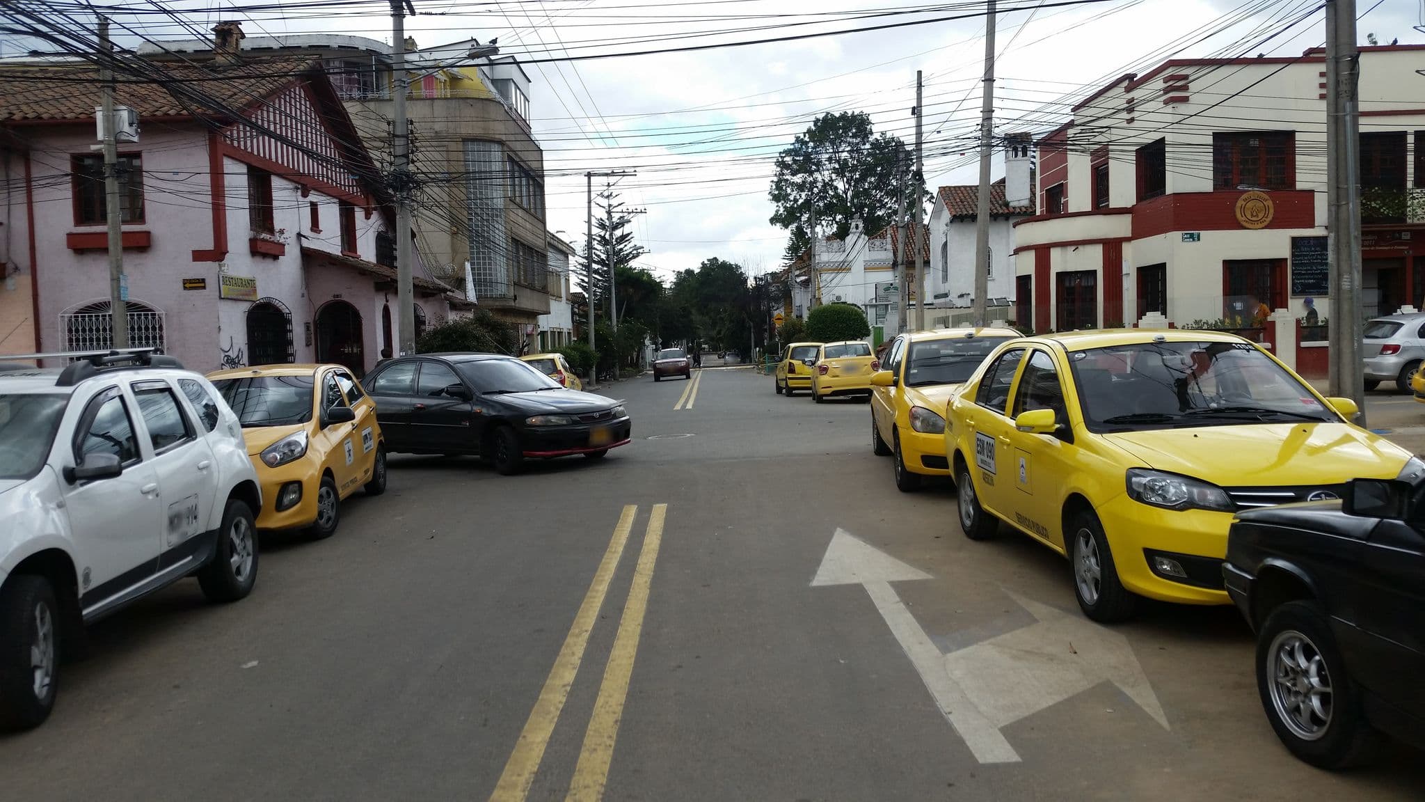 Street view near Hotel Andino Real, Bogotá — © ejegg (CC BY-SA · Mapillary)