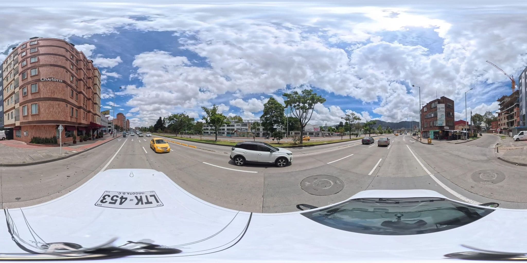 Street view near Hotel Charlotte, Bogotá — © cgalindop (CC BY-SA · Mapillary)