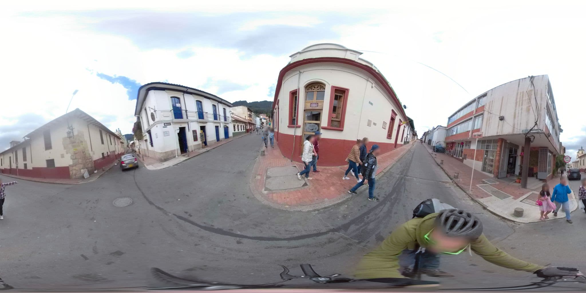 Street view near Granada Hostel, Bogotá — © ejegg (CC BY-SA · Mapillary)