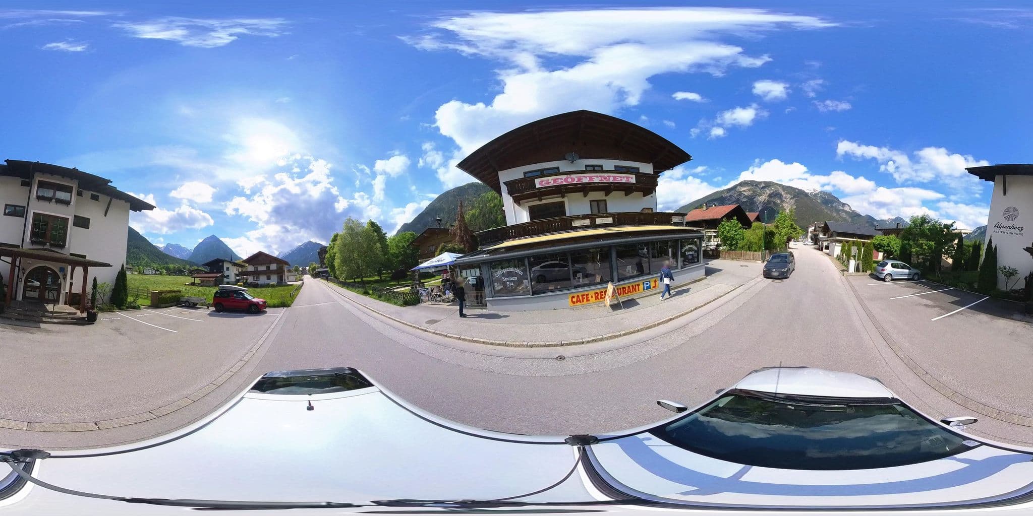 Street view near Haus Miksch, Maurach