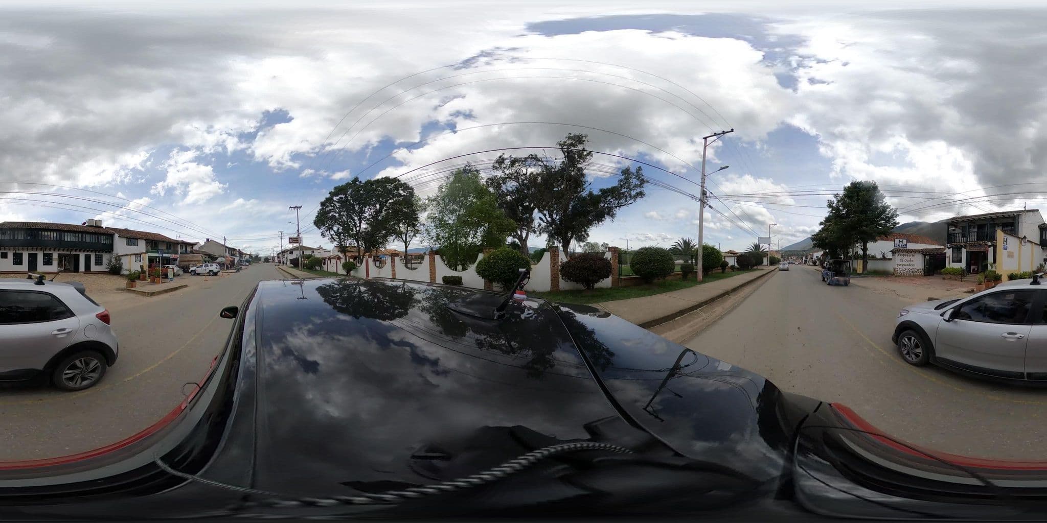 Street view near Hospedería San Carlos, Villa de Leyva — © angoca (CC BY-SA · Mapillary)