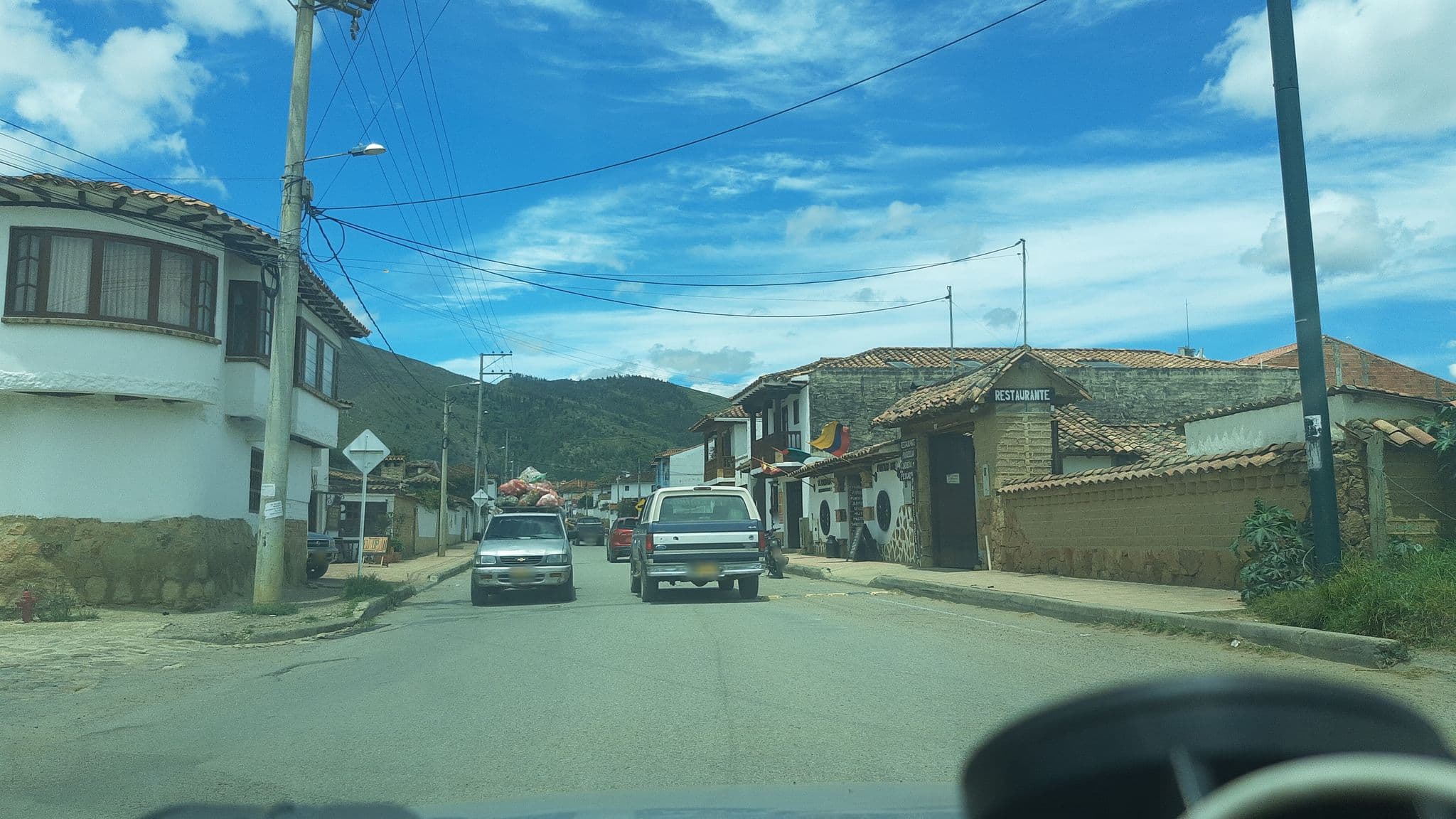 Street view near Hotel Arcadia Colonial, Villa de Leyva — © luiscame (CC BY-SA · Mapillary)