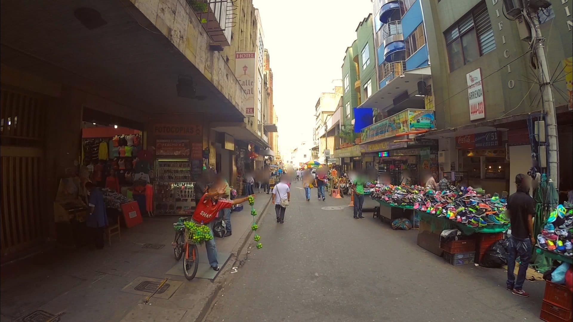 Street view near Hotel Calle Real, Medellín — © tdurand (CC BY-SA · Mapillary)