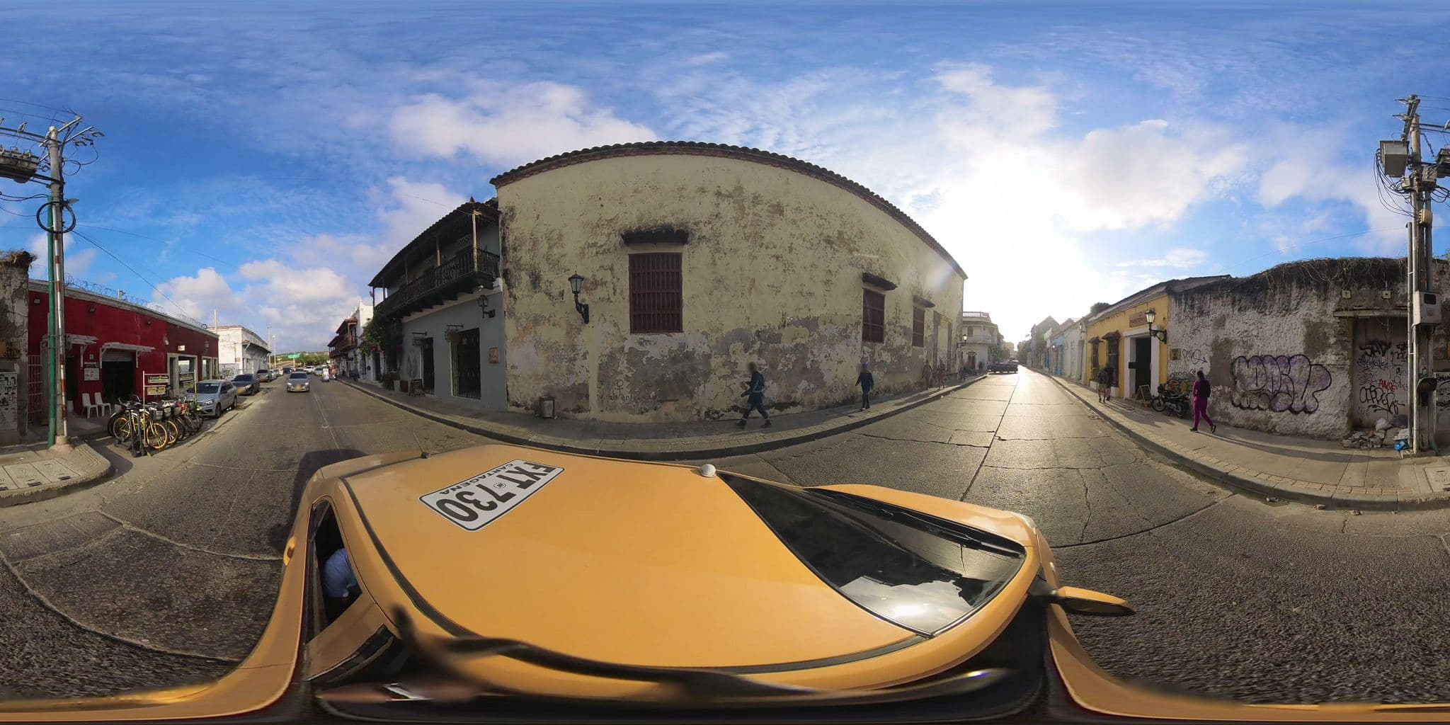 Street view near Hotel Voltaire, Cartagena — © juanmelo (CC BY-SA · Mapillary)
