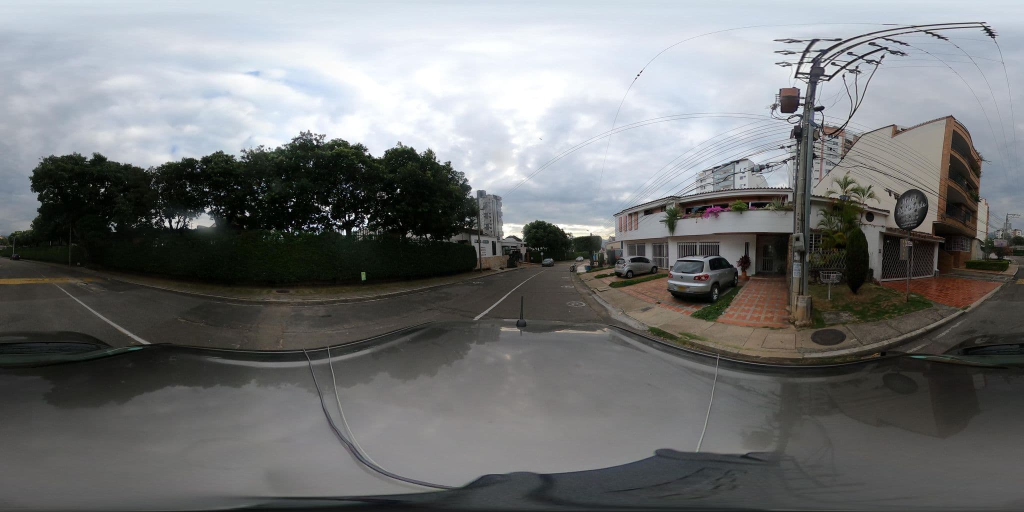 Street view near Hostal Don Juan Dorado, Floridablanca — © innerpace360 (CC BY-SA · Mapillary)