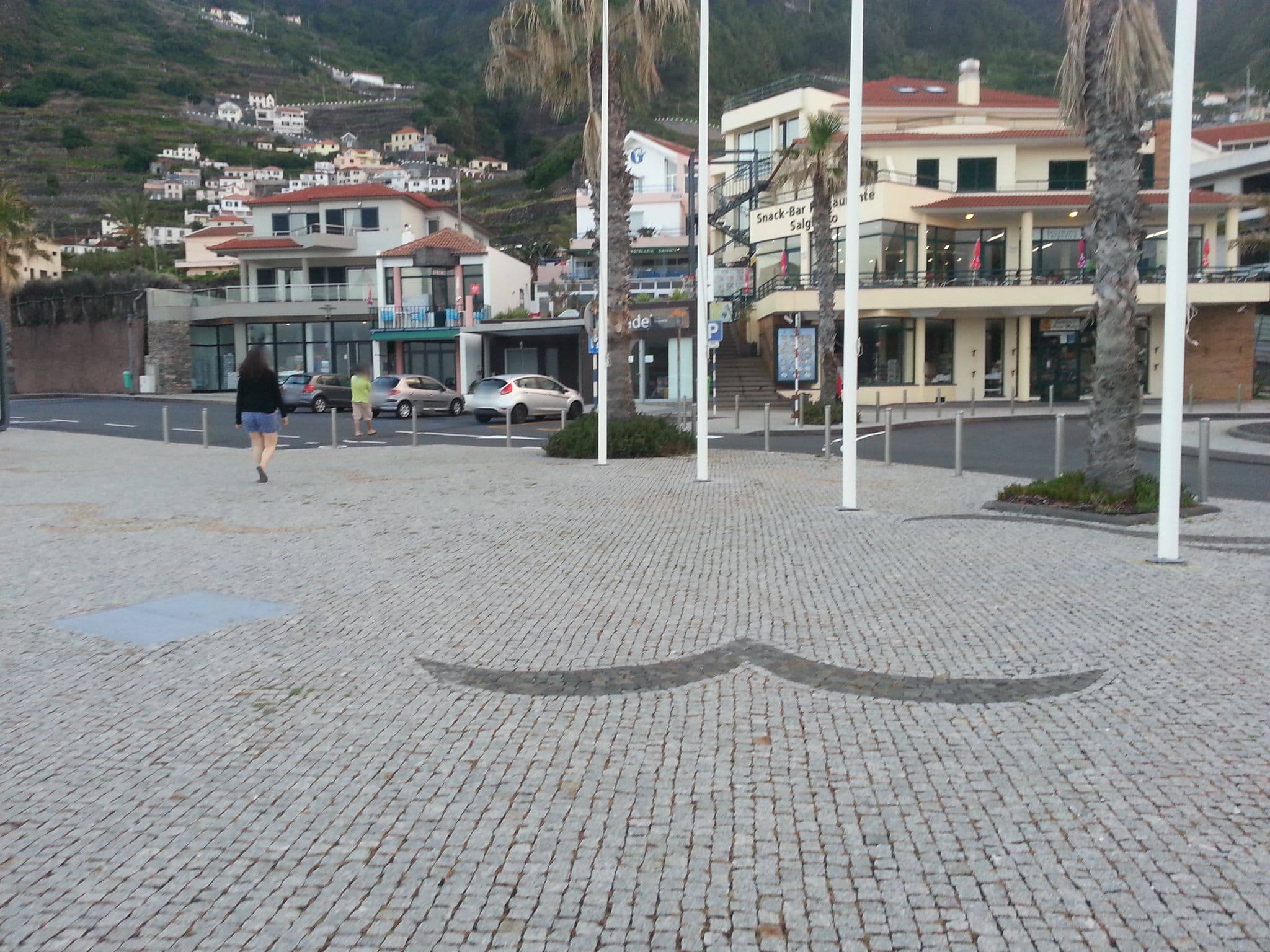 Street view near Pensão Salgueiro, Porto Moniz — © dirkk (CC BY-SA · Mapillary)