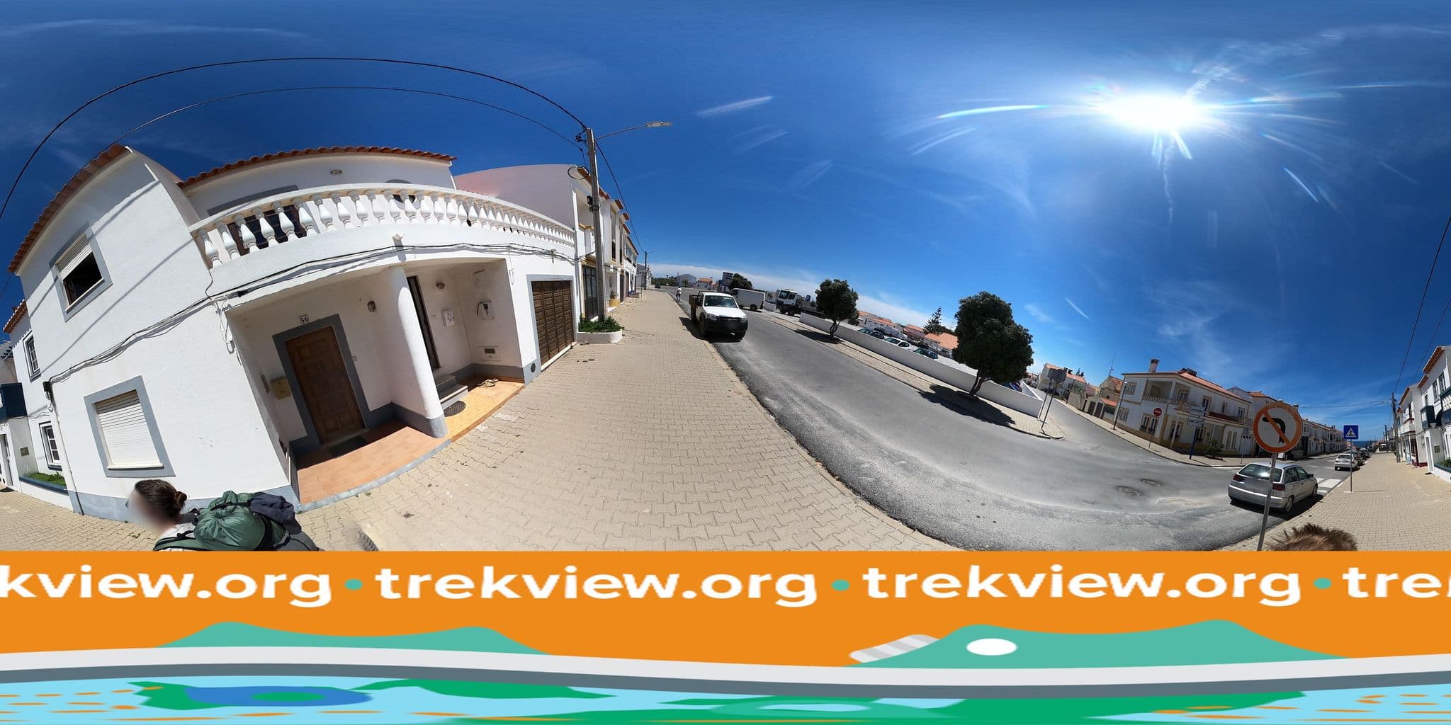 Street view near Zambitur - Hotelaria e Turismo, Zambujeira do Mar — © trekviewed (CC BY-SA · Mapillary)