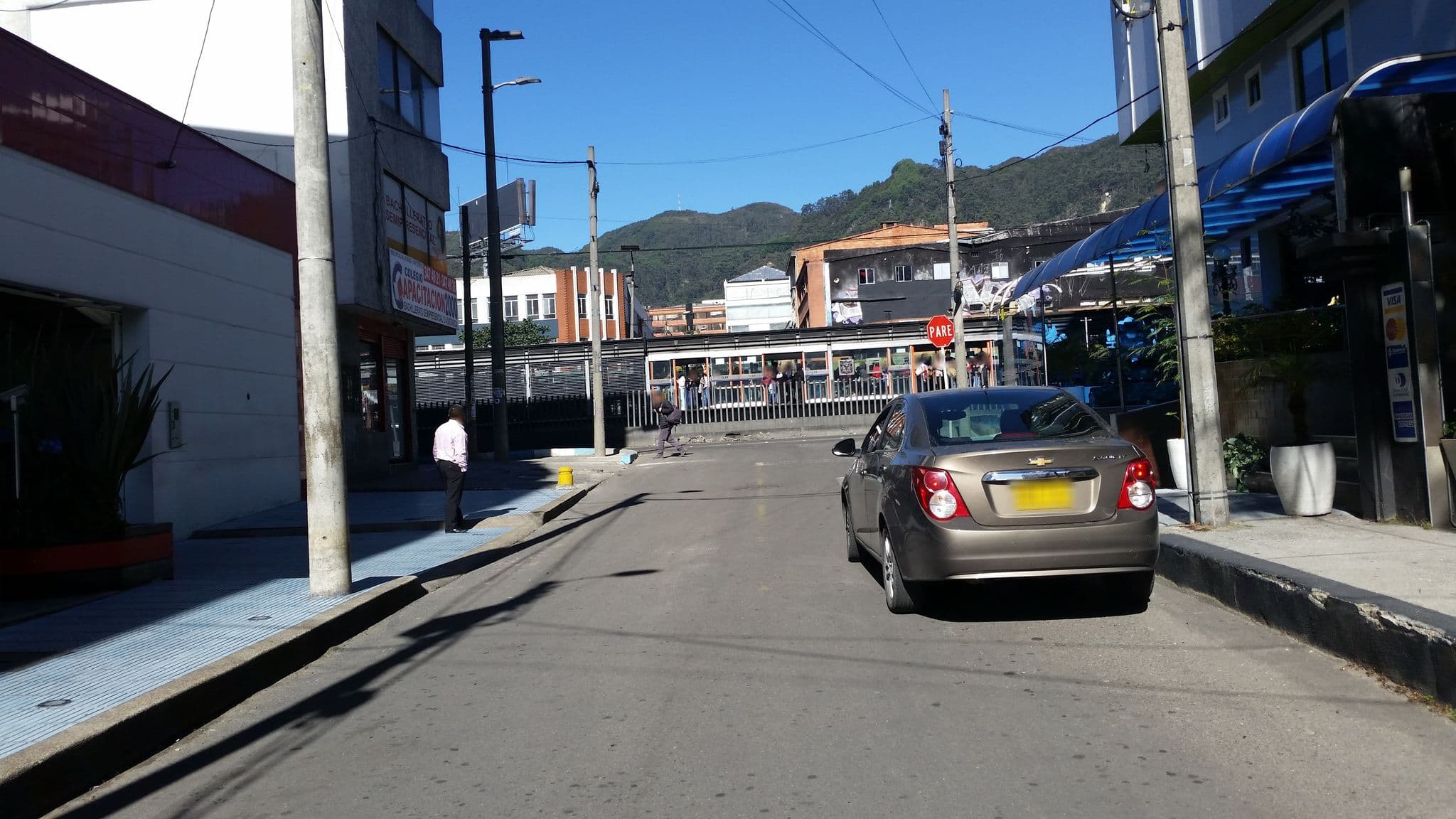 Street view near Amarte, Bogotá